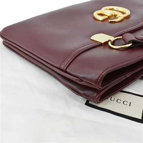 gucci 550130|GUCCI Arli GG Marmont Hand bag 550130 leather Bordeaux .